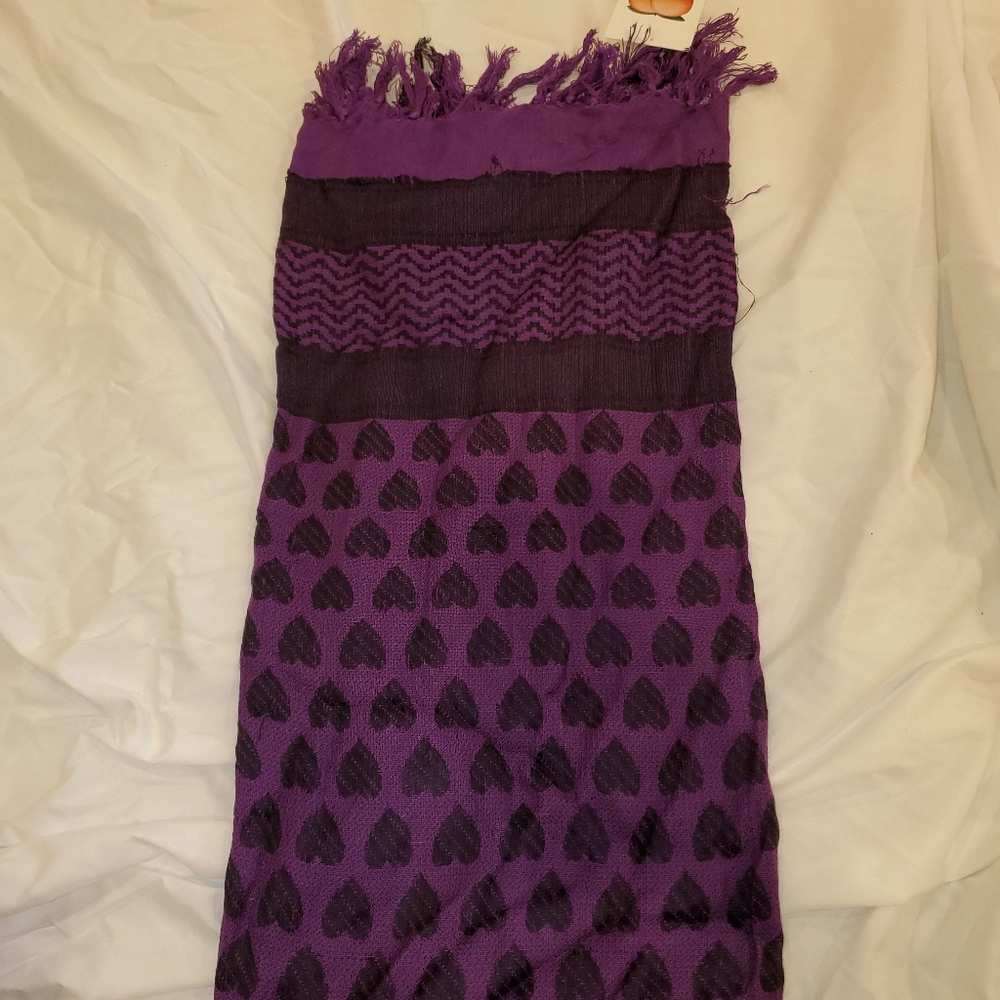 Heart Patternes Blanket Scarf